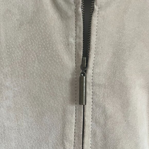 Chico's Tan Leather Jacket - Picture 3 of 6